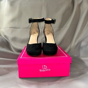 Elegant Black Ankle Strap Heels